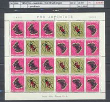 1953 Pro Juventute - Kehrdruckbogen, ** postfrisch