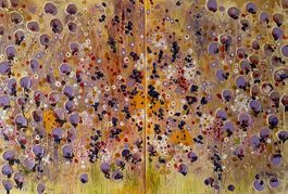 Tableau 58x78 each Acrylic Peinture 2 Set Painting on Canvas