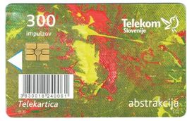 Telefonkarte Slowenien Abstrakte Kunst