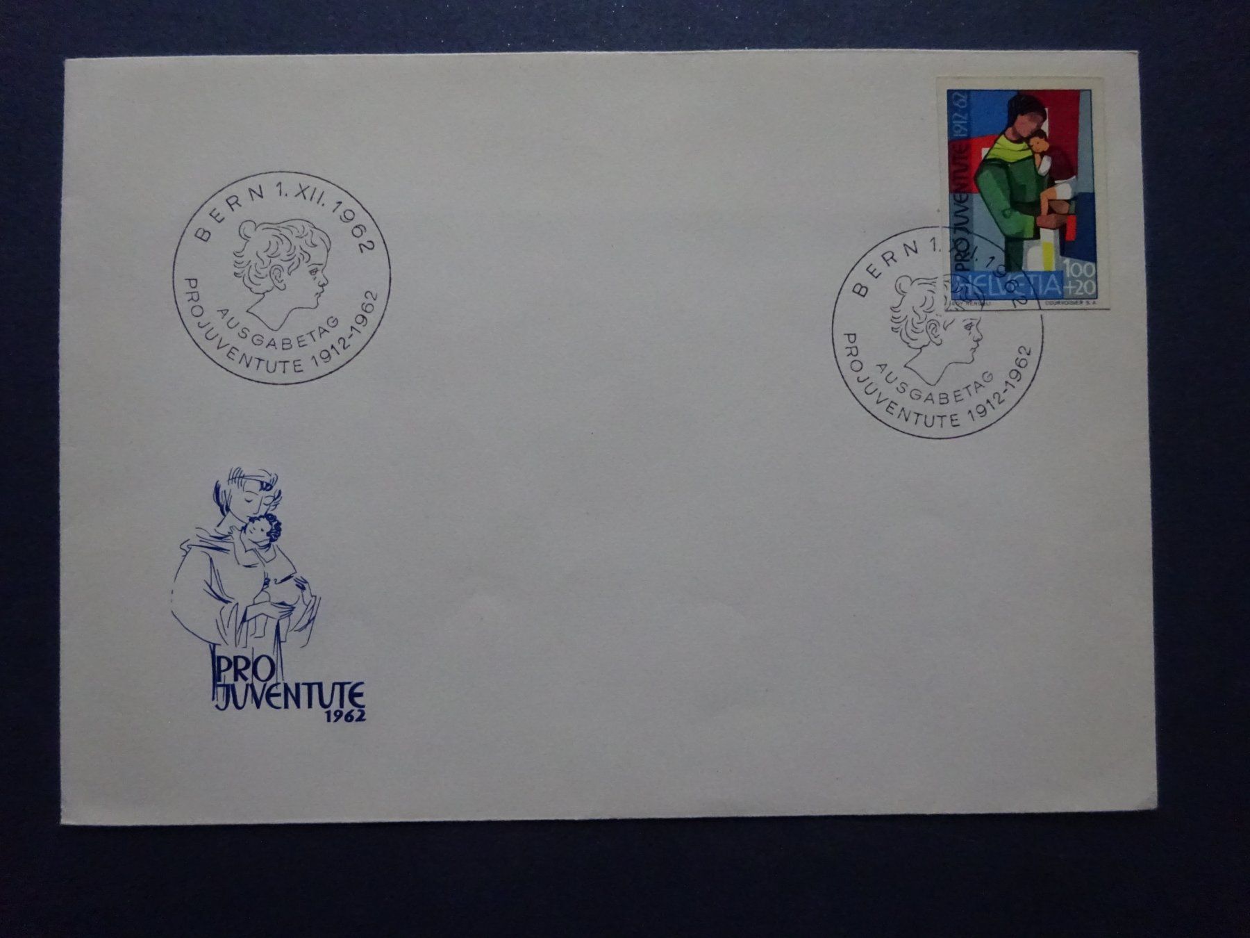 Tutti i francobolli: 1962 Pro Juventute - Blockausschnitt - FDC – Usato da Appenzell-Steinegg venduto da adi1975