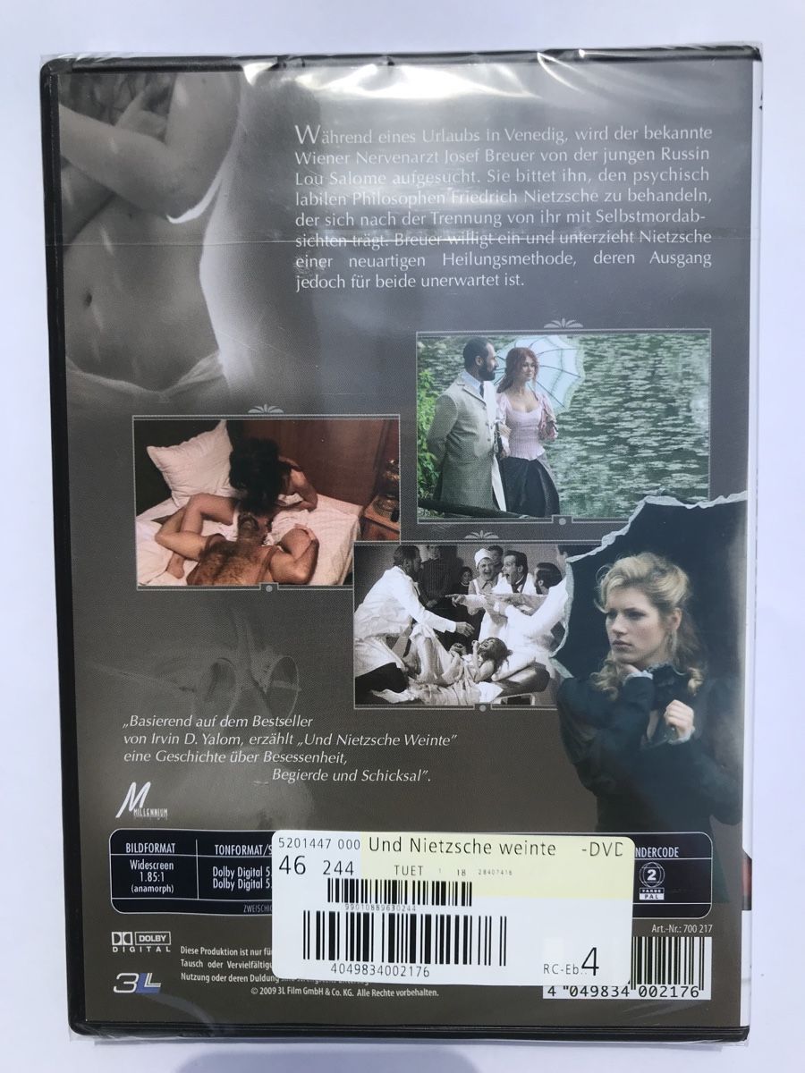 Tutti i DVDs: DVD - Und Nietzsche weinte - OVP – Nuovo e nell'imballaggio originale da Langenthal venduto da J_L49 1
