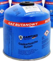 2 x Butan-Gas-Kartuschen mit Schraubventil  500gr. / 990ml