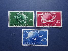 1949 Z-Nr. 294 - 296 75 Jahre mit glasklaren ET-BERNE