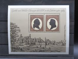 DDR 1982 Goethe / Schiller Block 66 **