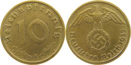10 Pfennig Deutsches Reich Reichspfennig 1937 A