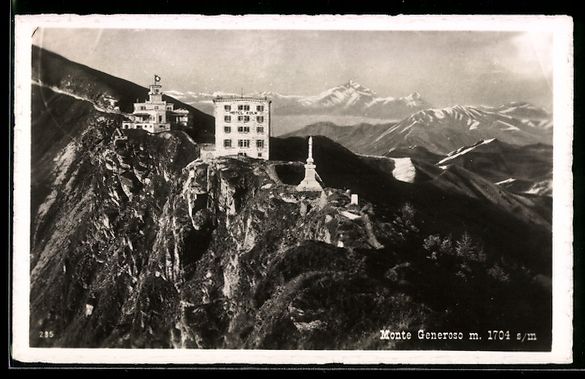 Ansichtskarten: Monte Generoso, Gipfel mit Hotel Schweiz – Gebraucht aus Berlin von bartko-reher