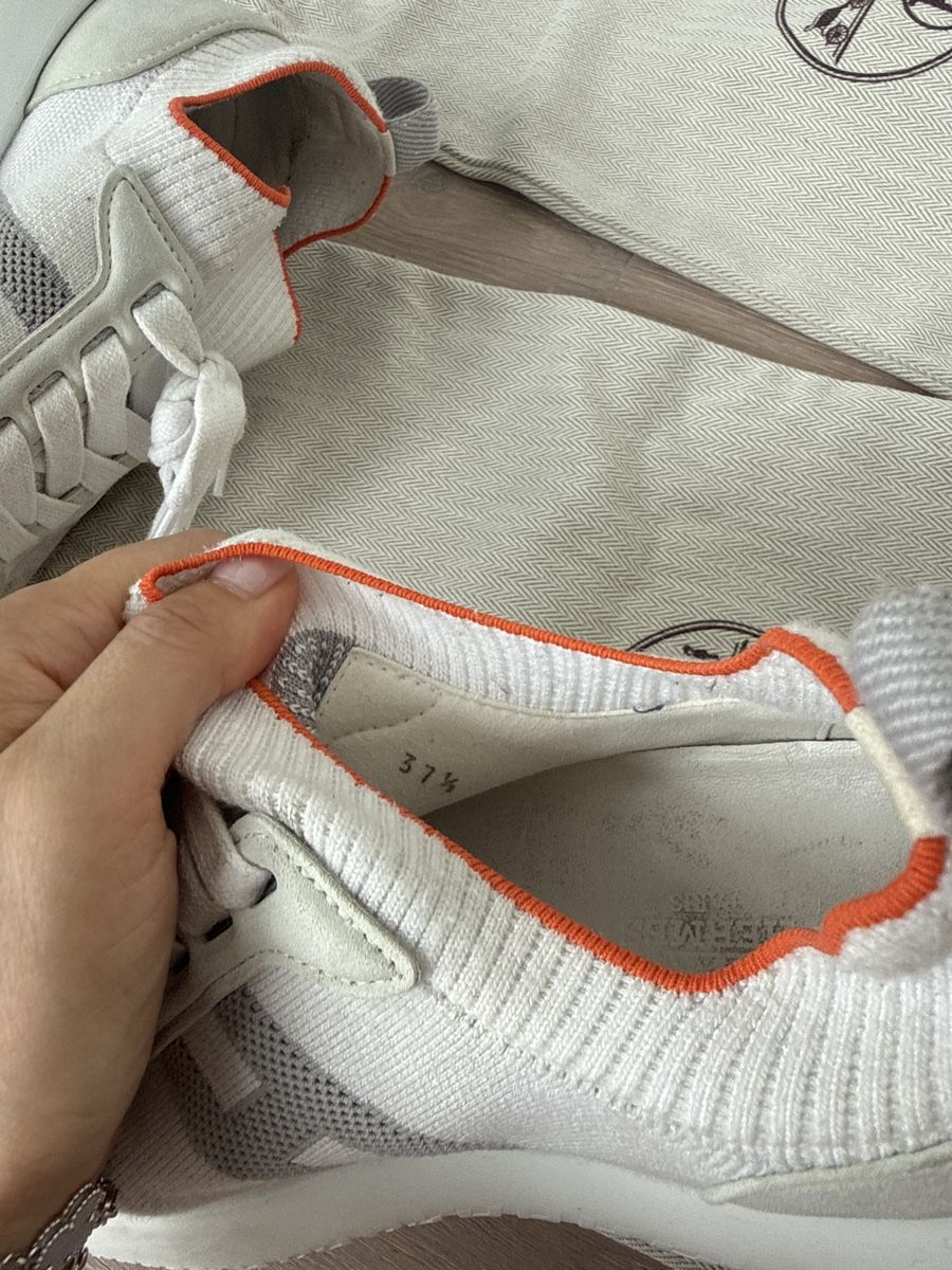 Hermès Scarpe da donna: Hermès Sneakers White Size 37.5 + Dustbag – Usato da Zug venduto da Beolingus22 4