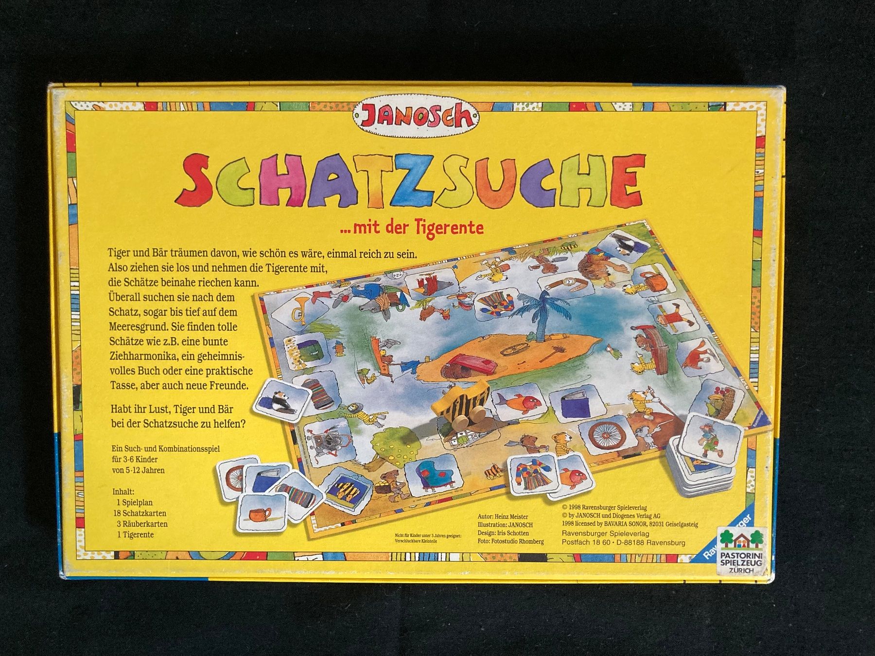 Ravensburger Spiele: Janosch, Spiel Schatzsuche mit der Tigerente – Gebraucht aus Zürich von Gustavo_Bianco 1