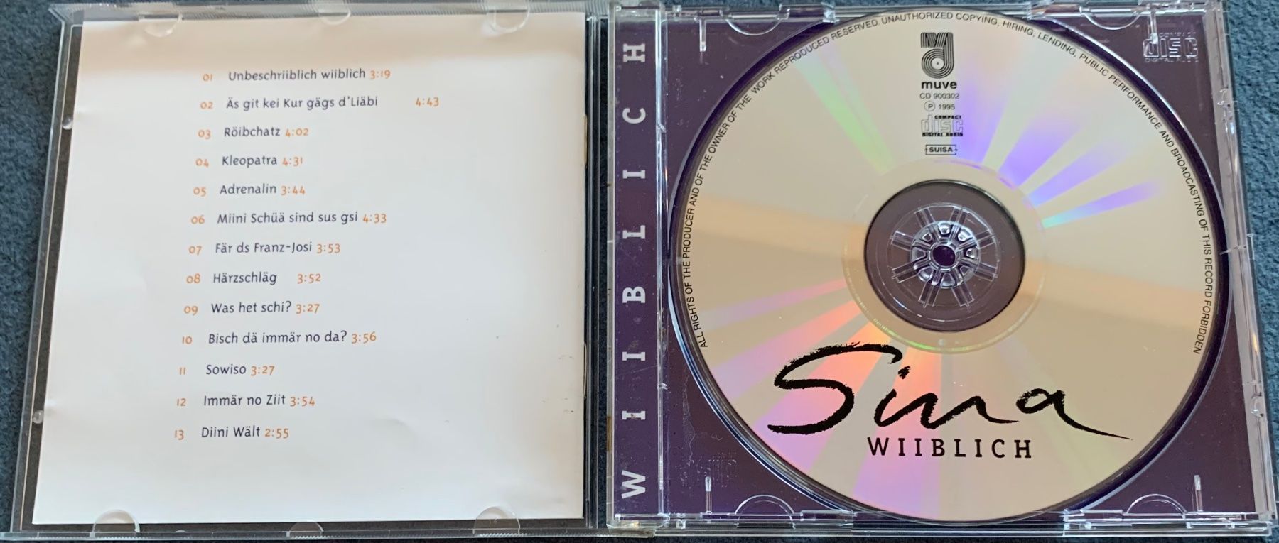 CD: Sina "Wiiblich" – Usato da Spiez venduto da martin-7973 2