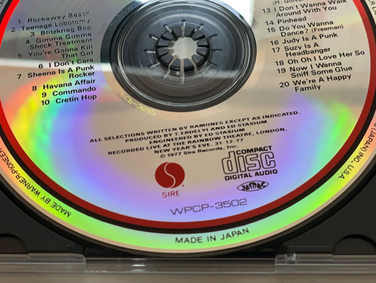 CD: Ramones - It’s Alive - Top RAR – Usato da Muri b. Bern venduto da AdidasCollector 1