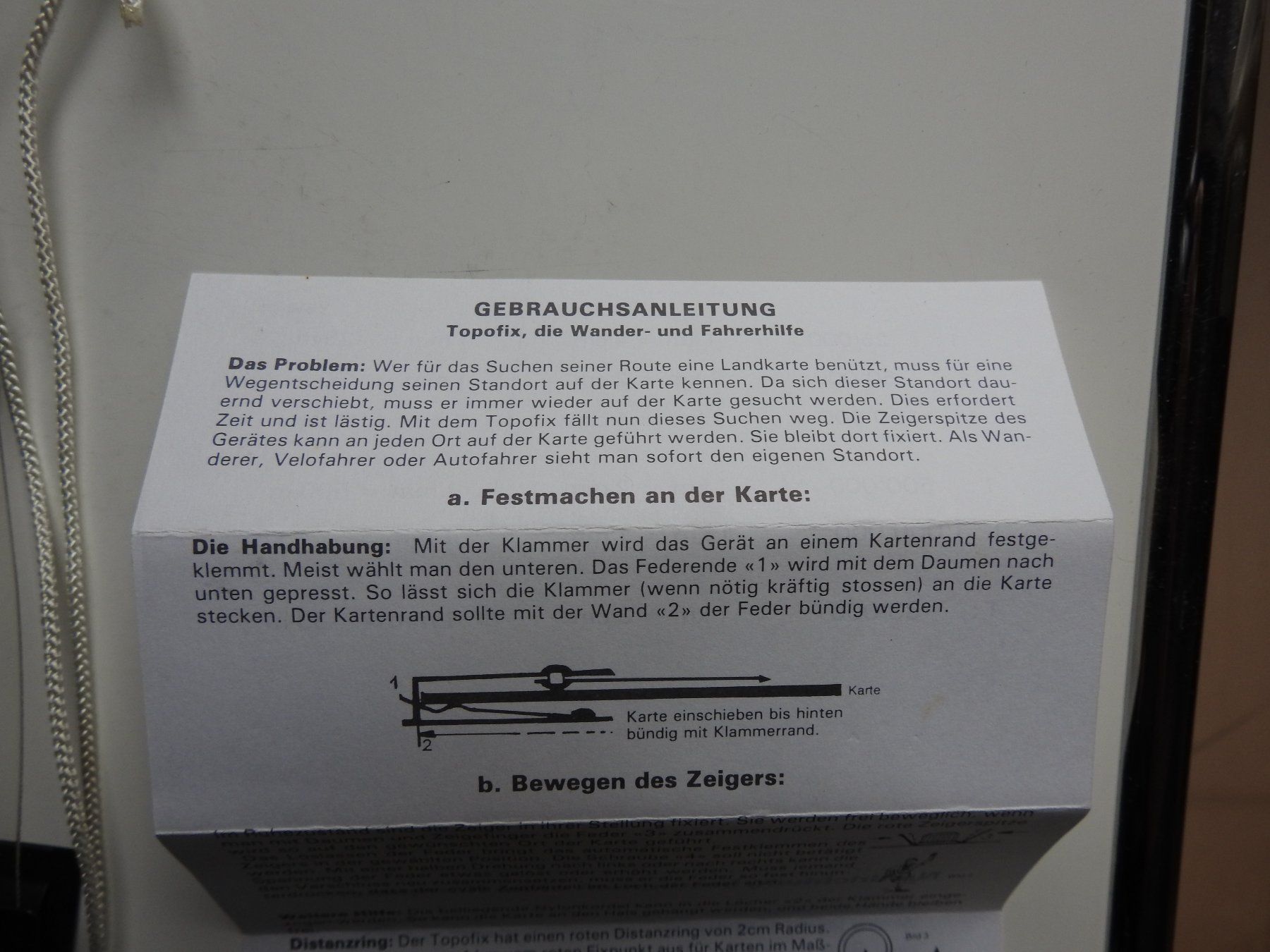 Alle Werkzeuge: Kartenhilfe Topofix – Gebraucht aus Uznach von killroy99 2