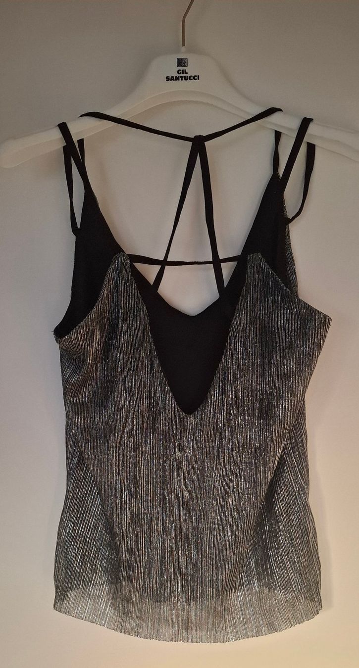 Morgan Top: Damen Top Silber Metallic Grösse XS – Nuovo (secondo la descrizione) da Füllinsdorf venduto da Sternenblick19 3
