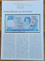Kuriositäten auf Banknote Gedenk-Banknote aus Neuseeland