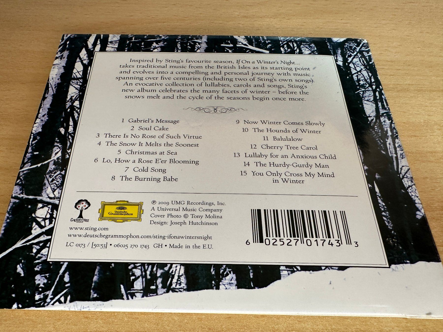 CD: Sting – If On A Winter's Night... – Usato da Rikon im Tösstal venduto da Alpenmutz 1