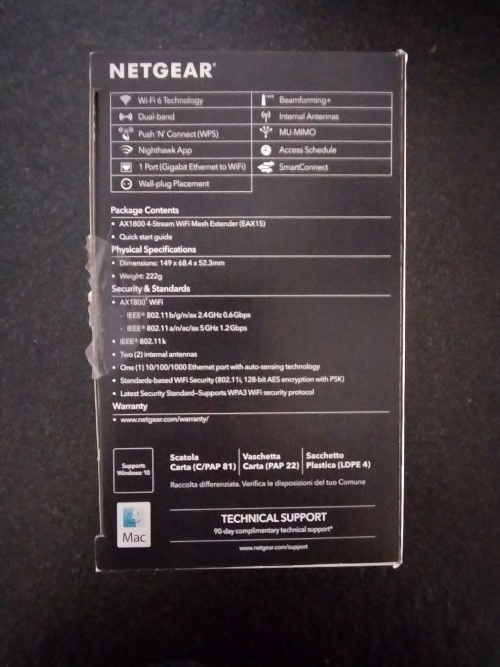 Netgear Wlan: NETGEAR AX1800 WiFi 6 Mesh Extender, CH-Version, neuwertig – Neu (gemäss Beschreibung) aus Rüti ZH von Lux05 6
