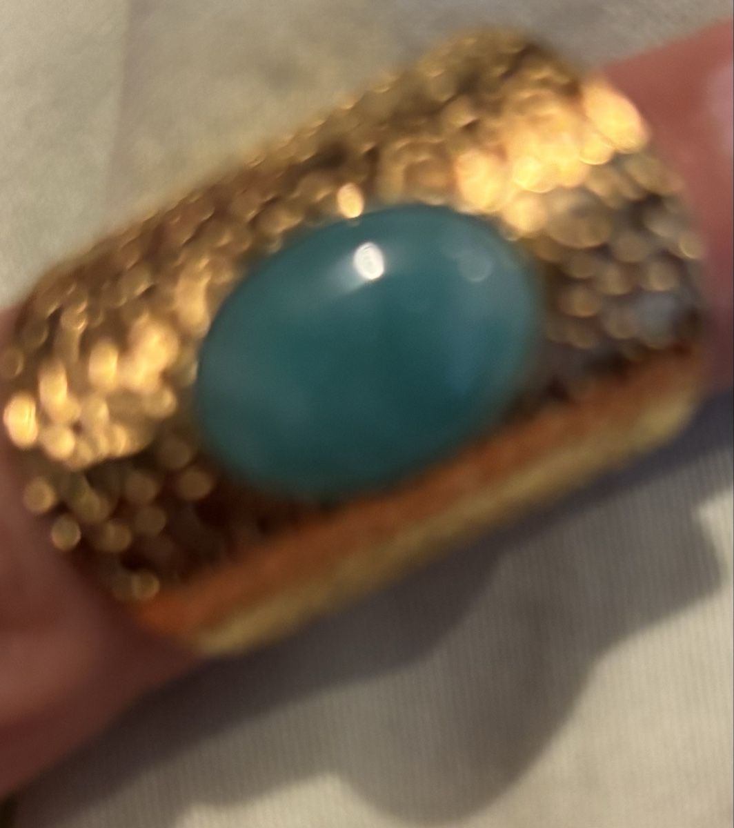 Anelli: Bague pierre bleue taille réglable – Usato da Vevey venduto da mar_q6ms 1