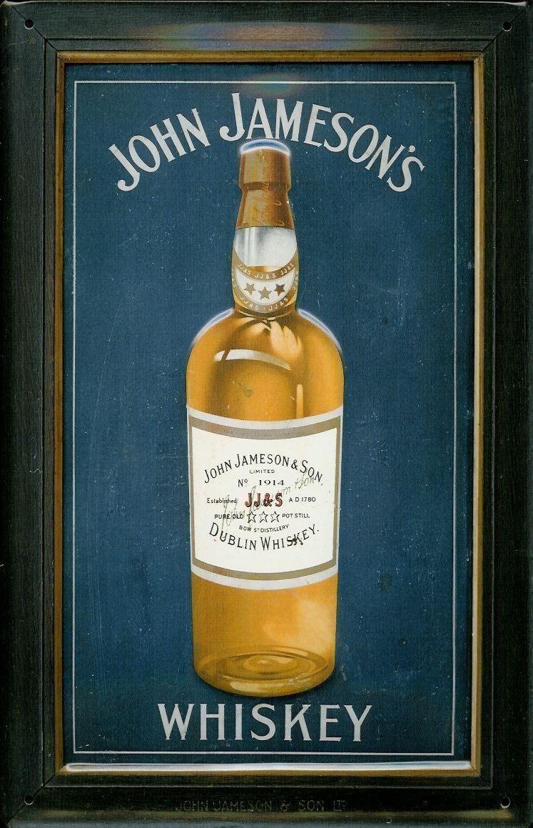 Insegne: Blechschild 3D-JOHN JAMESON WHISKEY-FLAS – Nuovo e nell'imballaggio originale da Rupperswil venduto da big-one-sale