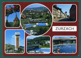 Zurzach, Thermalkurort,1985, 6 Ansichten, gelaufen