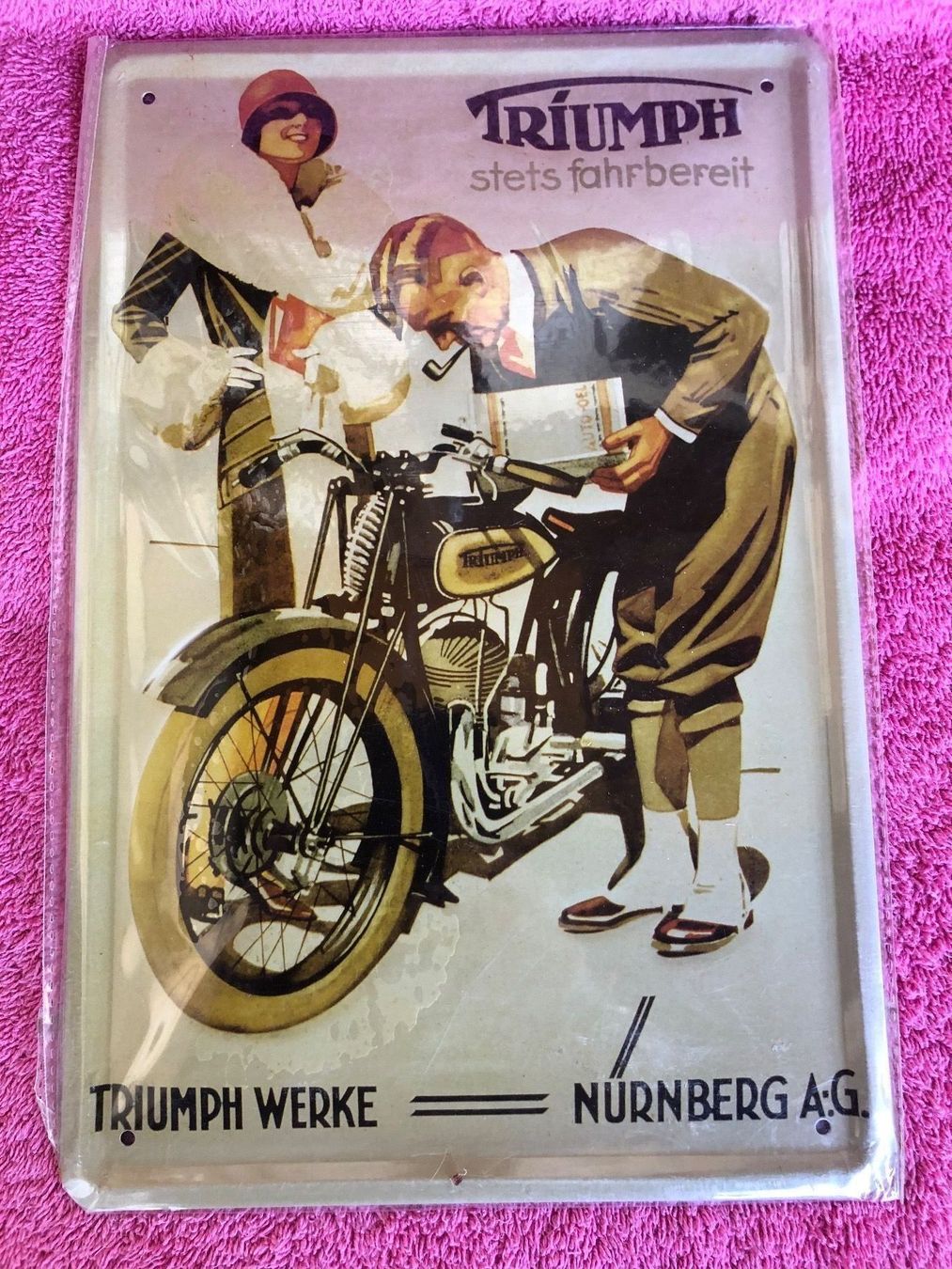 Insegne: Triumph zweirad classic motorrad – Nuovo (secondo la descrizione) da Reinach AG venduto da rares75
