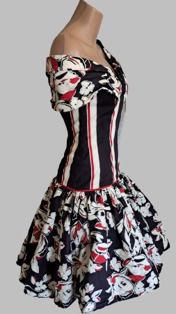 Vintage Victor Costa Kleid, aussergewöhnlich Unikat Gr. S