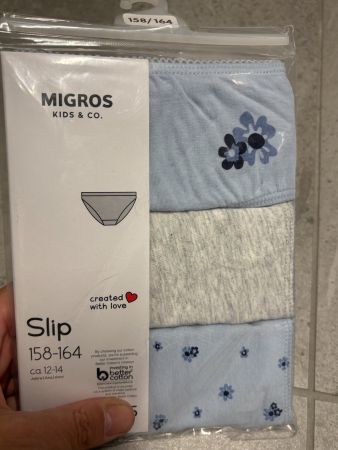 Lot de 3 slip taille 158 - 164 neuf