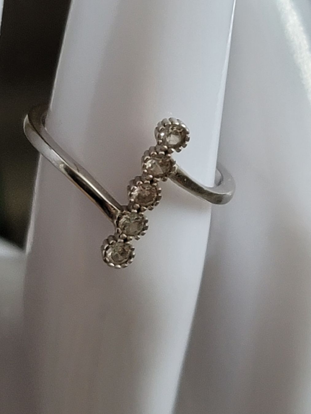 Ringe: Silberring horizontal, 925 mit Zirkonia, 50, anello argento – Gebraucht aus Zollikerberg von Nice_Name 2