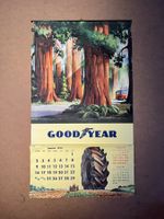 Kalender Good Year tire 1955 (Werbung / Garage / Oldtimer)