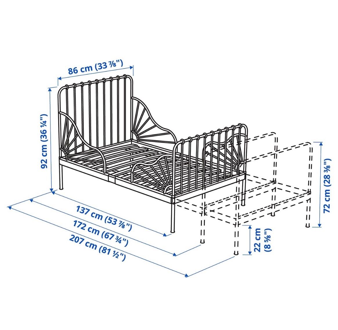 Ikea Betten: Kinderbett weiss – Gebraucht aus Steinebrunn von JS2019 1