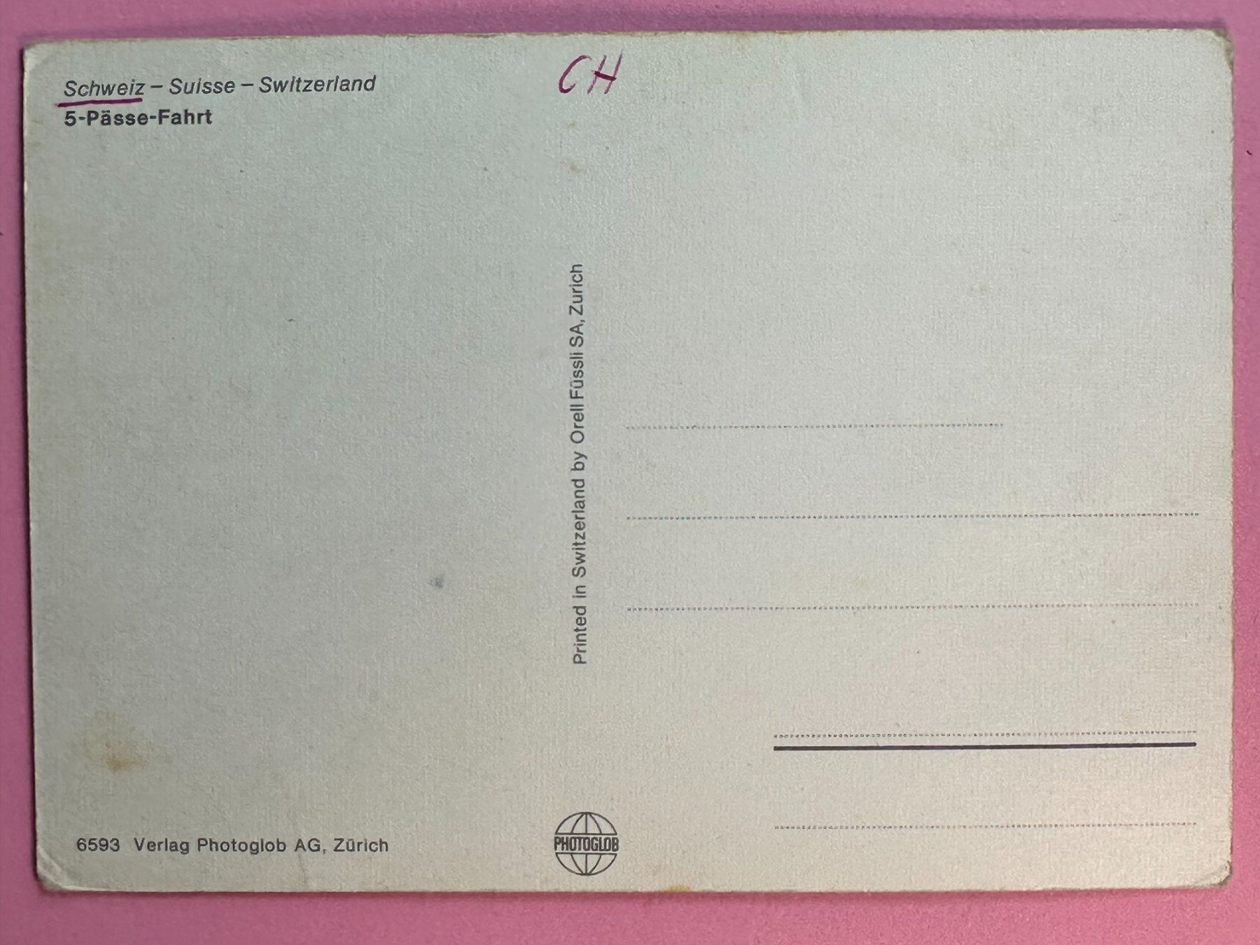 Cartoline postali: 5-Pässe-Fahrt – Usato da Steg VS venduto da danwer74 1