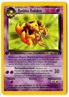 Dunkles Kadabra Team Rocket 1.Edition 39/82 Deutsch Mint
