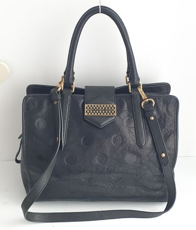 Marc Jacobs Henkel/Umhängetasche Softleder in Schwarz