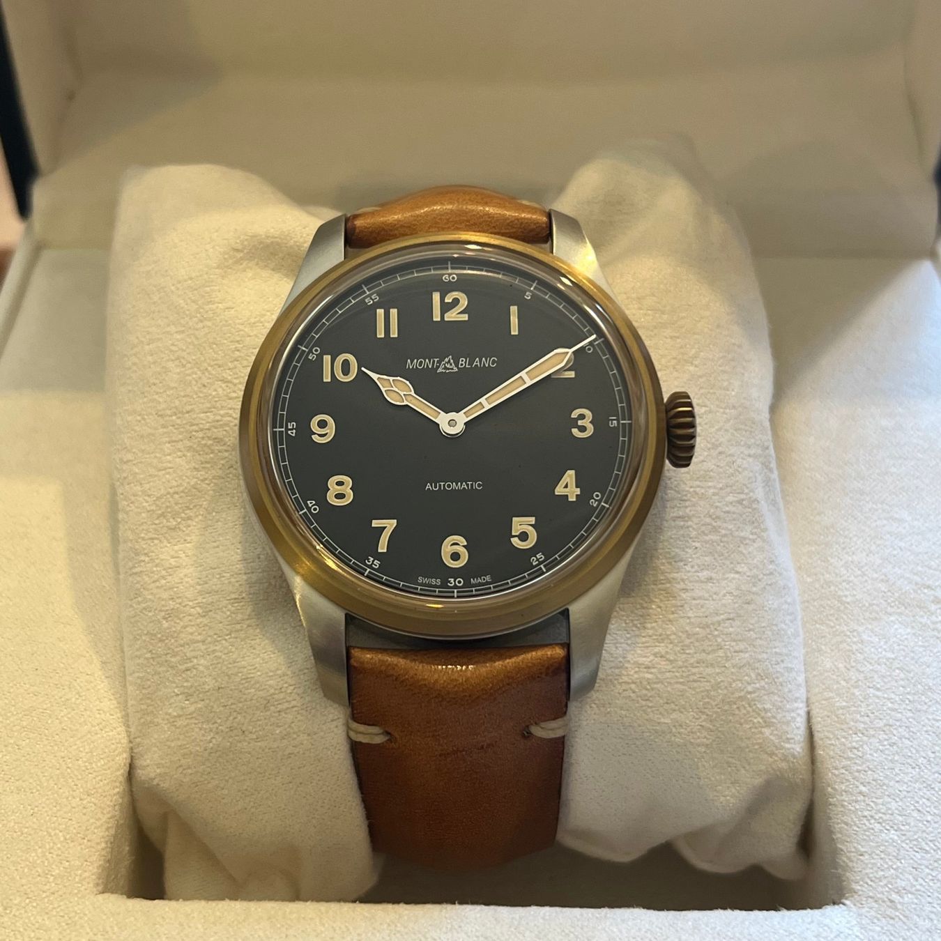 Montblanc Uhren: FLASH SALE Montblanc 1858 Automatic Full Set MB116241 – Gebraucht aus Carouge GE von Watchaser