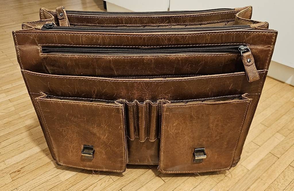 Borse: Ledertasche Hedin - Baron von Maltzahn – Usato da Schliern b. Köniz venduto da FMB123 1