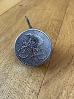 Klingel mit Velofahrermotiv Vintage
