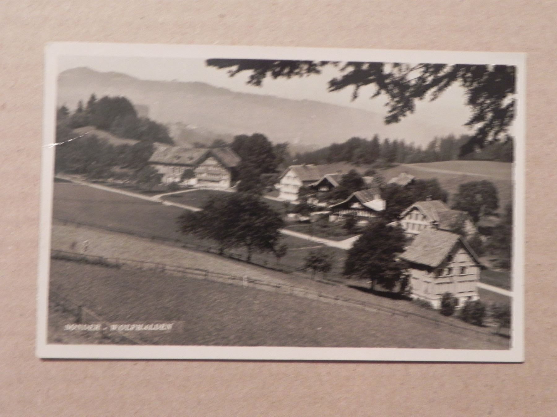 Cartoline postali: Ansichtskarte Wolfhalden App.Sonder 1935 – Usato da Siebnen venduto da krimsie