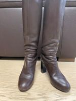 Bottes cuir Hogan / Tod's  couleur marron à talons