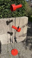 Stralux Stehlampe 70er Jahre rot gebraucht