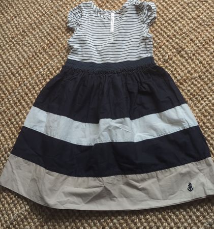 Maritimes Kinderkleid Gr. 116, Sommerkleid Mayoral chic