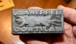 alter DRUCKSTOCK Klischee WERBE Werren CORTILAN maag