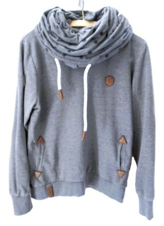 Gr. L Naketano Sweater grau mit double turtle neck s.Masse