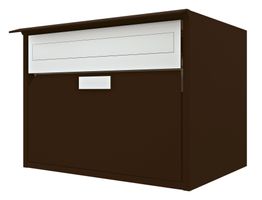 HUBER Briefkasten Alu 400 dunkelbraun (Ref.09/26)