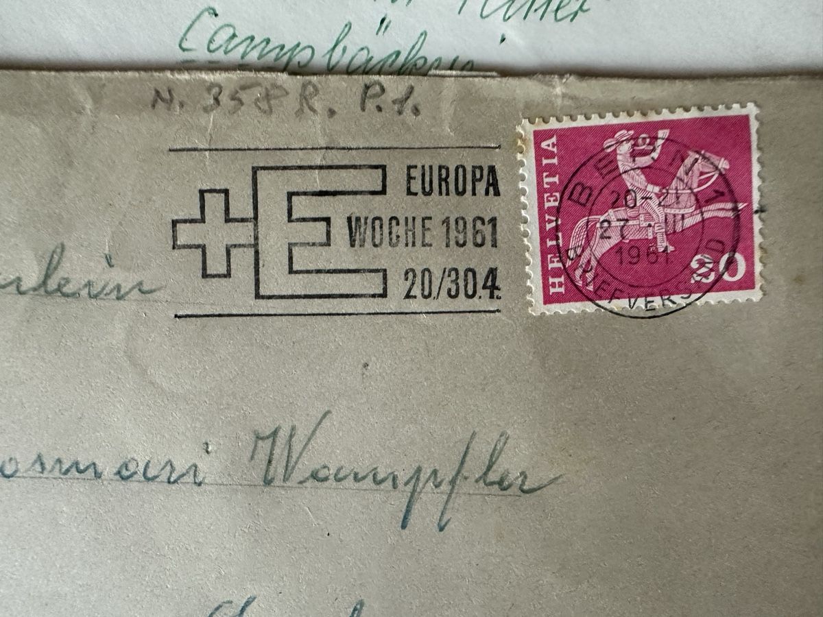 Alle Briefmarken: Schweiz - Befarfsbriefe mit Abart  – Gebraucht aus Schmitten / FR von Samsara169 7
