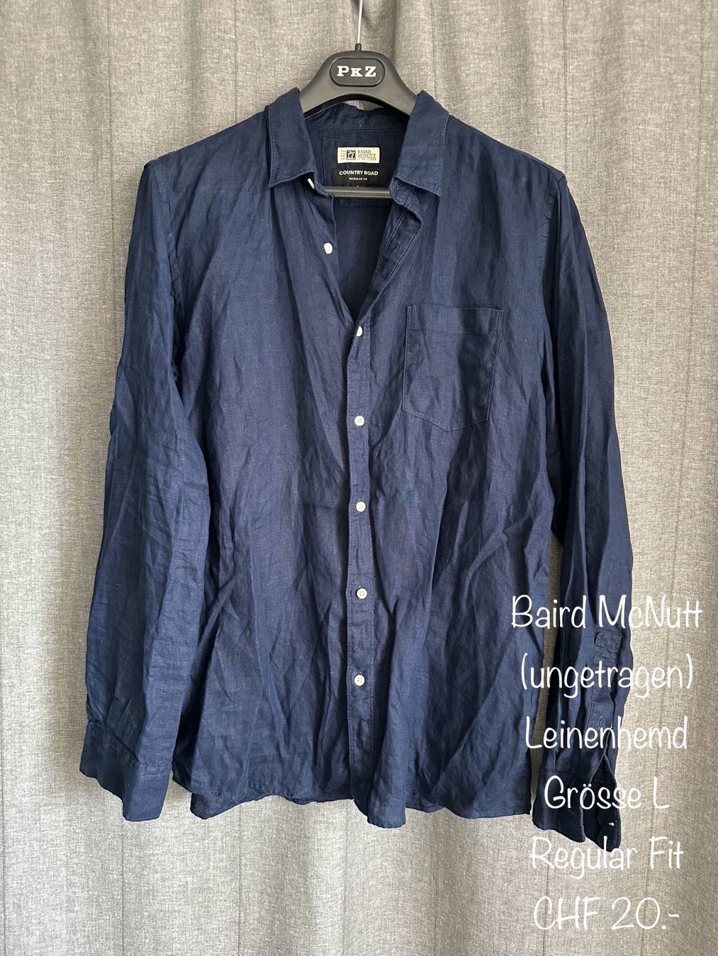 Camicie: 2 x blaue Herrenhemden – Nuovo (secondo la descrizione) da Uitikon Waldegg venduto da MGC