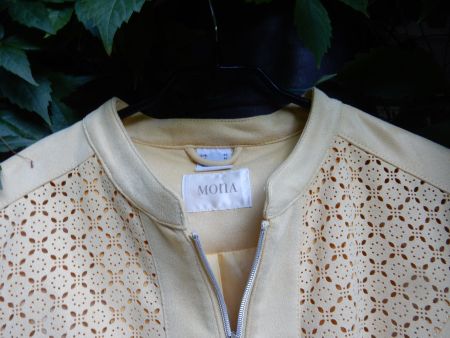 Jacke    soft gelb / Wildlederlook    *  MONA  *   40 / 42 ?