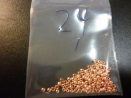 100 perles tungstène cuivre 2,40 mm