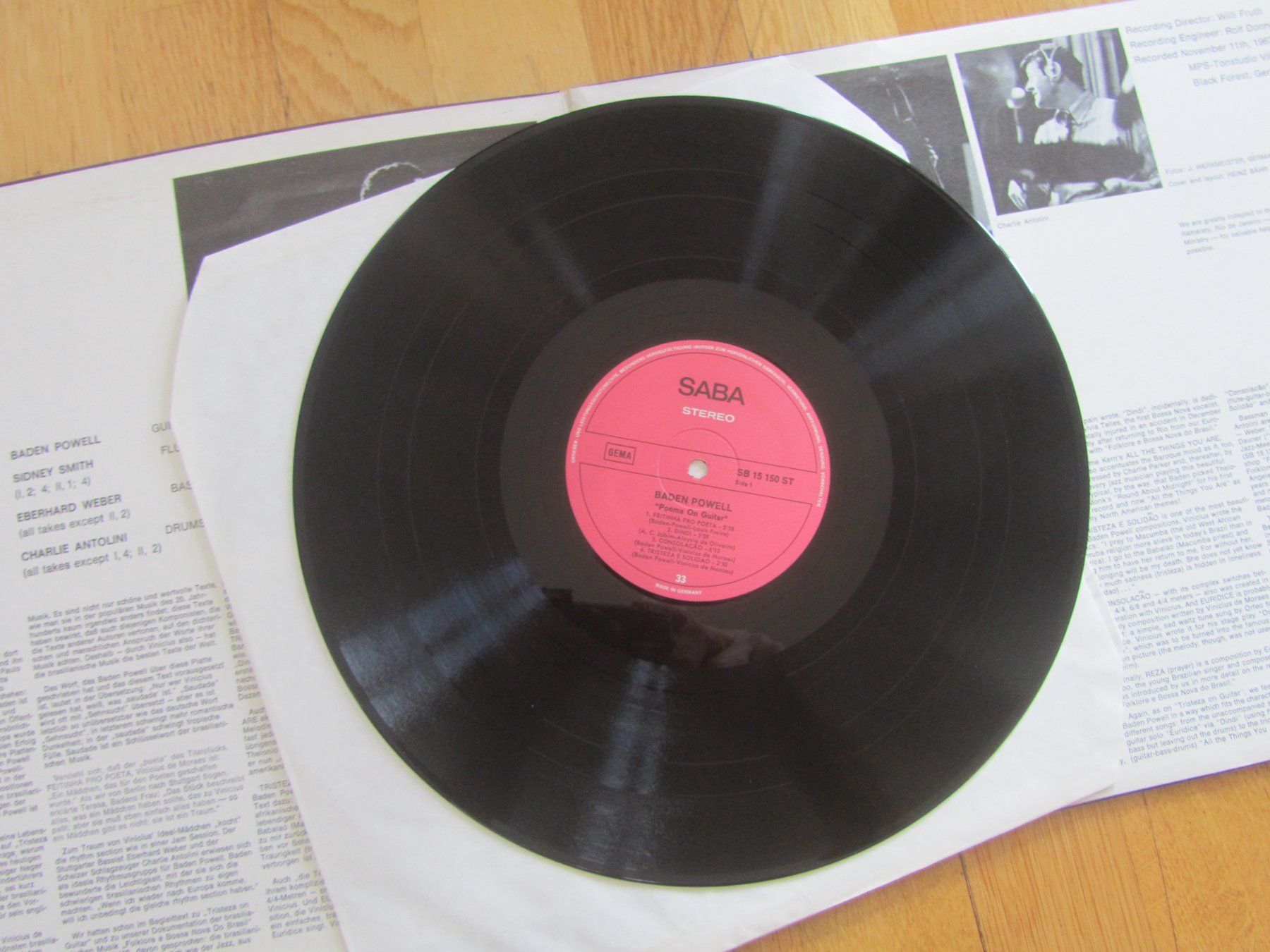 Dischi in vinile: Baden Powell - Poema On Guitar LP, SABA – Usato da Seengen venduto da mikelele 2