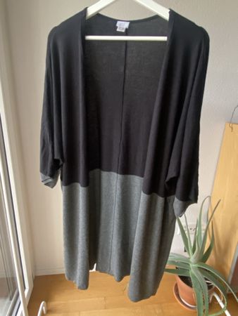 Alba Moda Longcardigan Gr. 40/42 – Schwarz-Grau