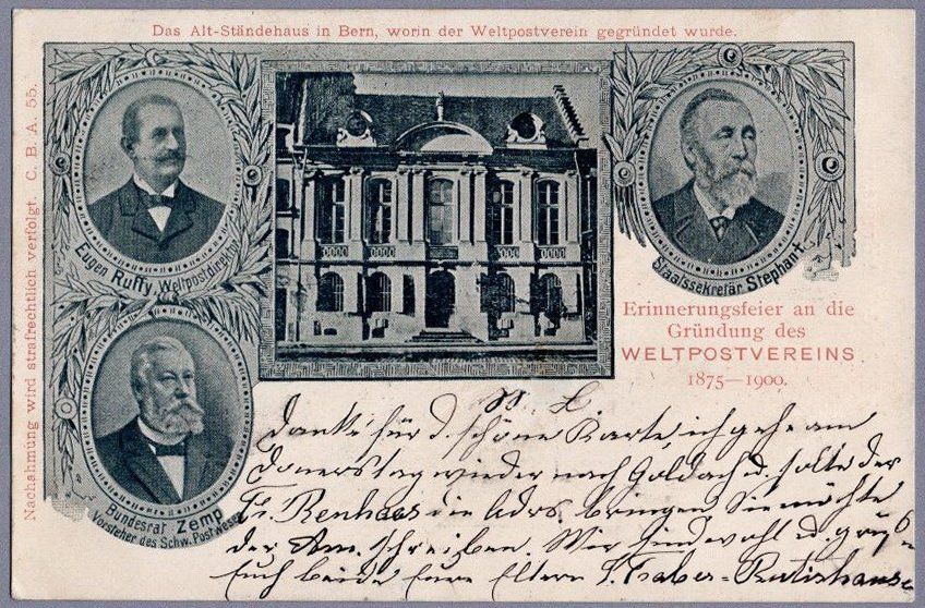 Cartoline postali: UPU 1900 – Usato da Vilters venduto da Jere3943