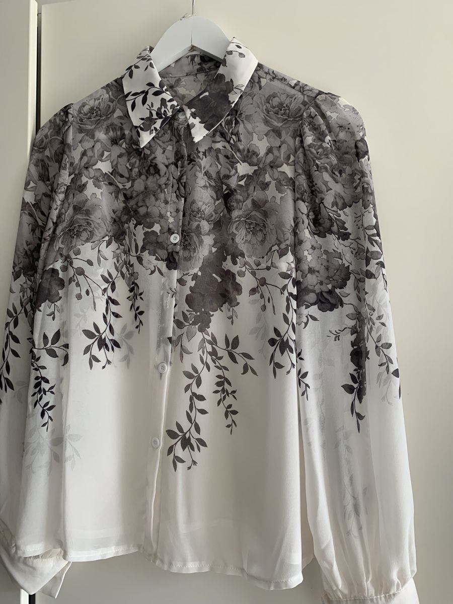 Camicette: Elegante Blumen Bluse leicht & luftig Gr. 38 – Nuovo (secondo la descrizione) da Bühler venduto da Princess2016 3