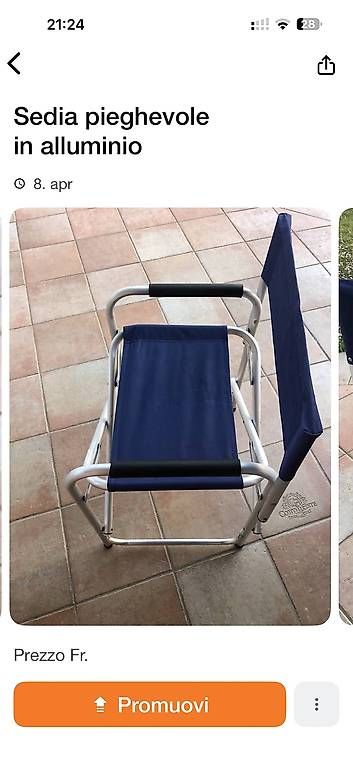 Sedie: Sedia pieghevole in alluminio (6 pezzi) – Usato da Genestrerio venduto da gfi_bz9k 3
